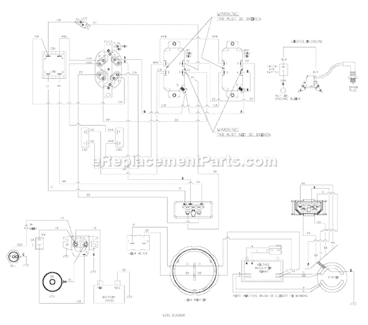 Page F Diagram and Parts List for 030358-0  Briggs and Stratton Generator